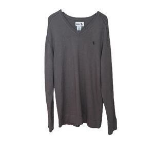 Atwater Men’s Gray Wool‑Blend Long‑Sleeve Pullover Sweater –Size XXL Casual Knit